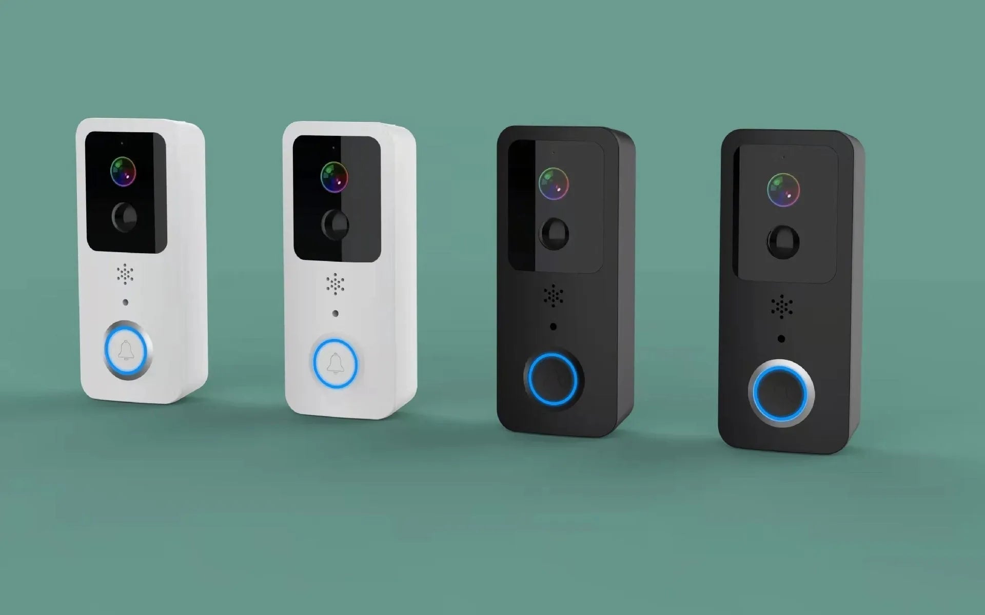 Waterproof smart home visual doorbell with HD remote intercom and APP notifications for security