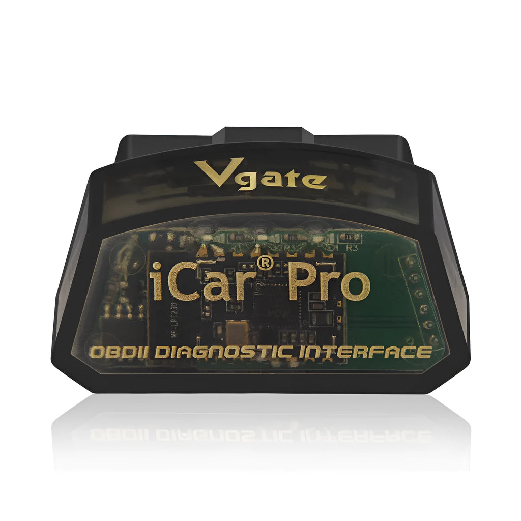 Vgate iCar Pro V2.2 OBDII Bluetooth adapter in black for Android and iOS diagnostics