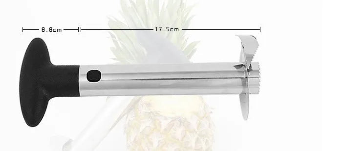 Stainless steel pineapple corer-slicer with ABS handle in choice of colours