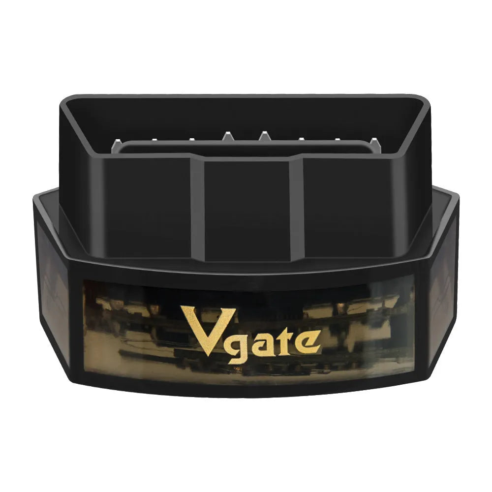 Vgate iCar Pro V2.2 OBDII Bluetooth adapter in black for Android and iOS diagnostics
