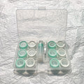 Rectangular portable contact lens case with vibration cleaning function in multiple colour options