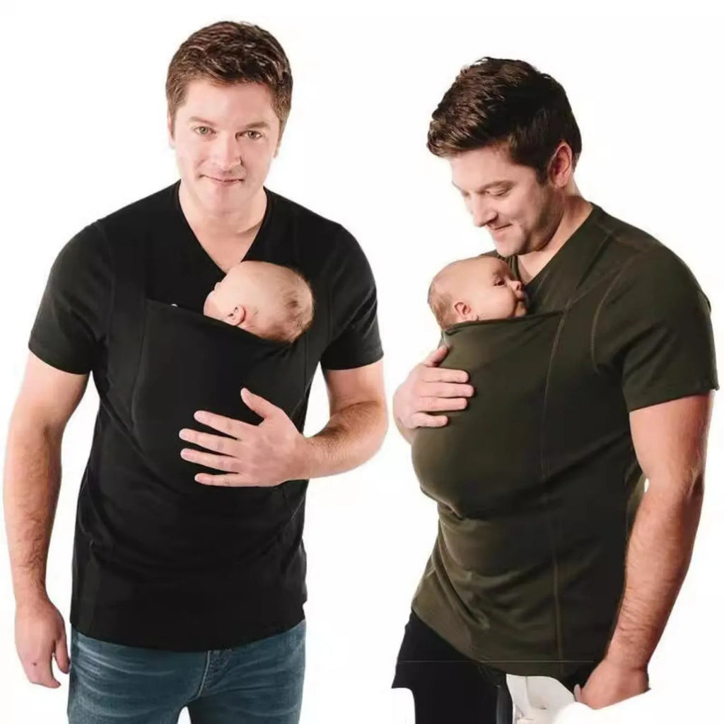 Green loose fit cotton short-sleeved T-shirt with round neck on a plain background.