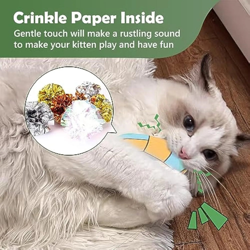 5cm diameter cat toy disc with plush exterior, showing flying disc design for throwing and cat play