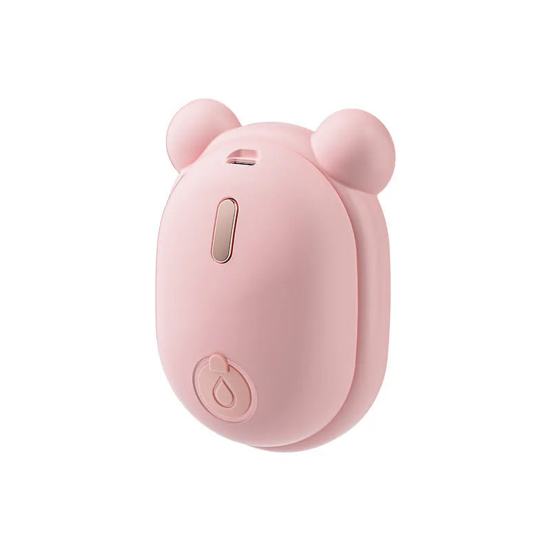 Rechargeable pet grooming brush with steam spray function in pink or yellow colour options