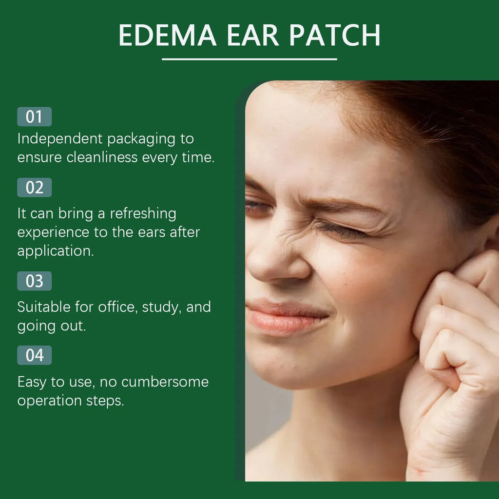Edema Ear Patch pack of 36 tablets with wormwood, aesculus chinensis, dandelion root and yam extract
