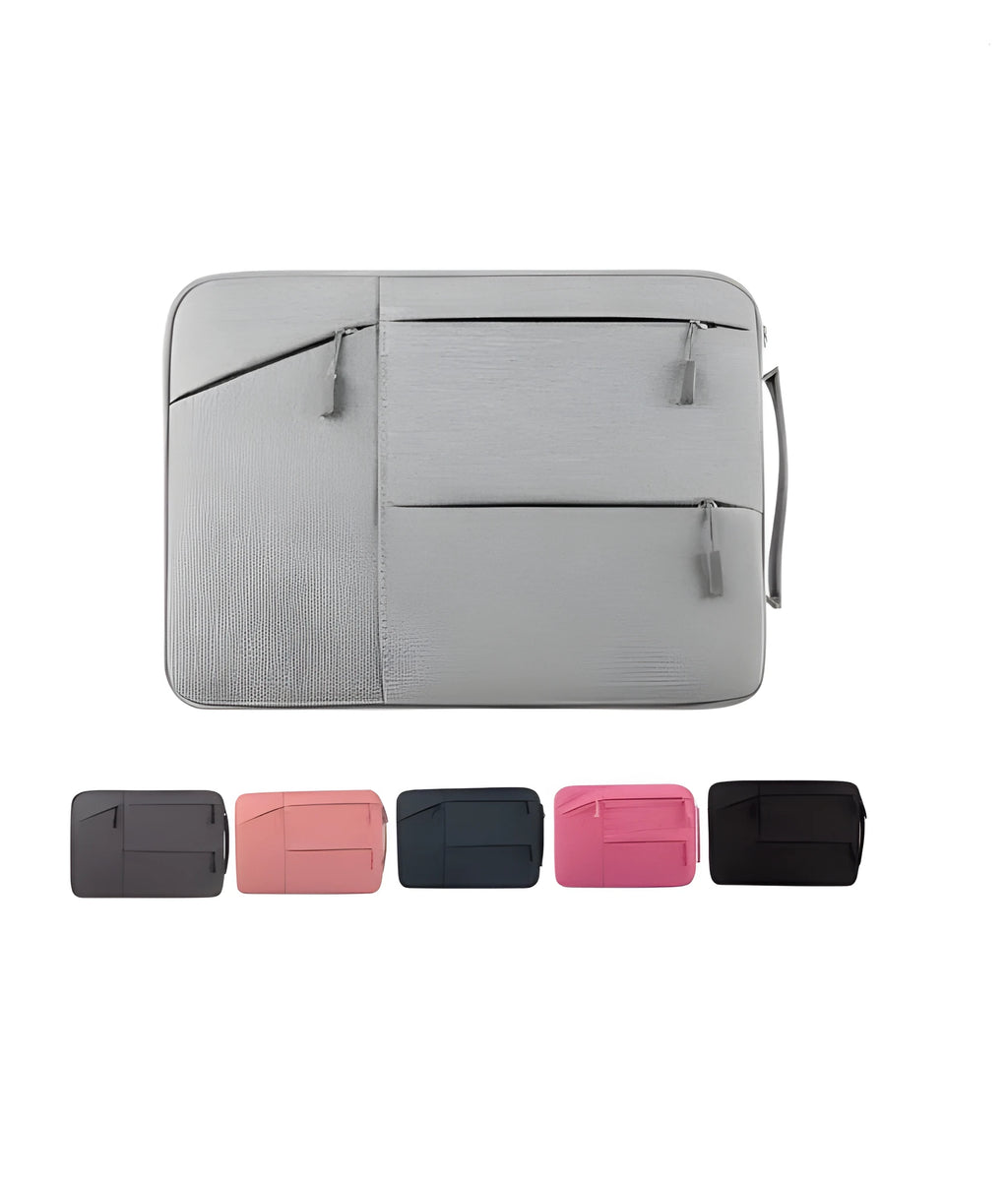15 inch laptop sleeve compatible with Apple and Xiaomi, PE pearl cotton shockproof bag with double zipper and front pockets