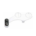 Non-electric bidet toilet spray in blue colour with dual nozzles and remote control