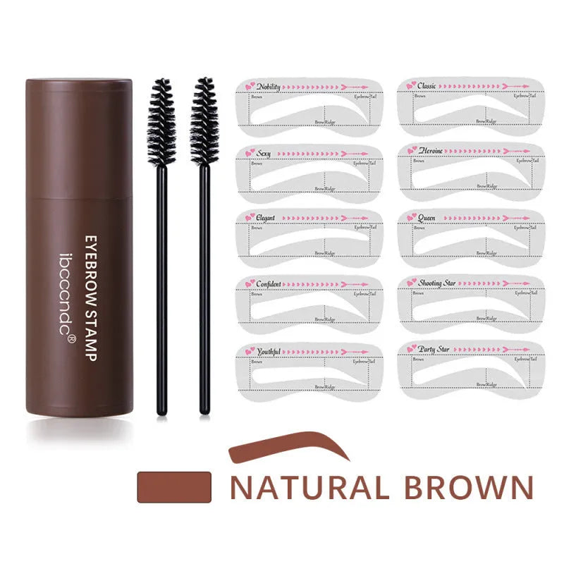 Hairline trimming powder and eyebrow powder in light, natural and dark brown shades, one unit per pack
