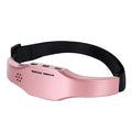 Wireless head massager in black or pink with adjustable fasteners, 110g, USB rechargeable, 3 modes and 9 intensities.