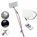 LED fishing rod light with 96 LEDs, 5-metre length, and RF remote for night fishing illumination