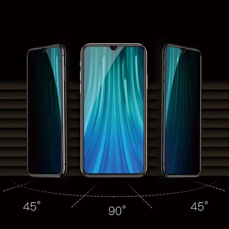 Anti-spy screen protector for Poco and Redmi phones with 9H hardness and 0.33mm thickness