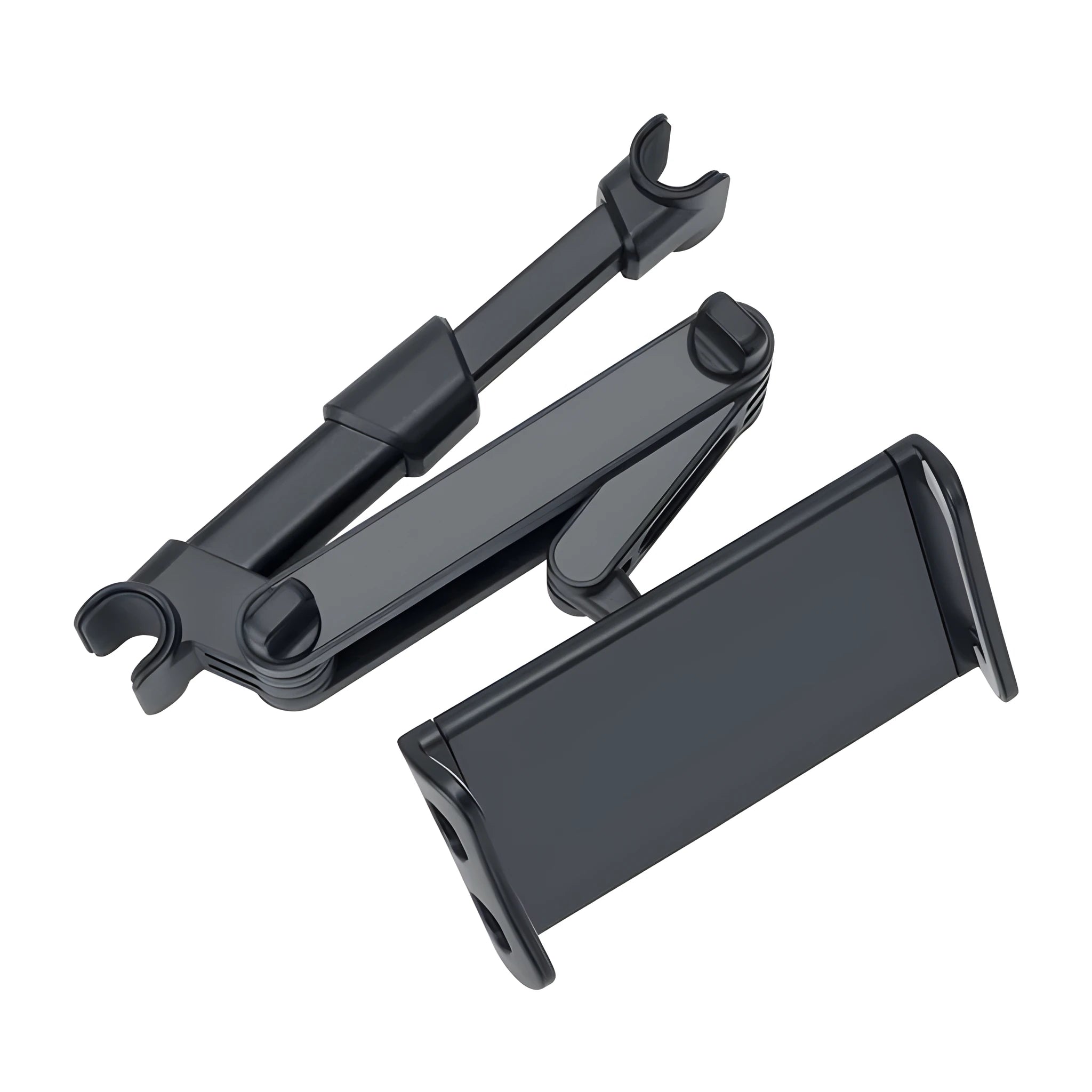 Black universal car phone holder for rear seat base snap-in tablet mount