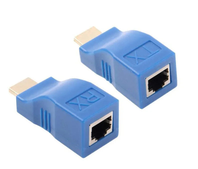 HDMI extender transmitter and receiver kit for 30m 1080P signal extension using CAT-5e network cable