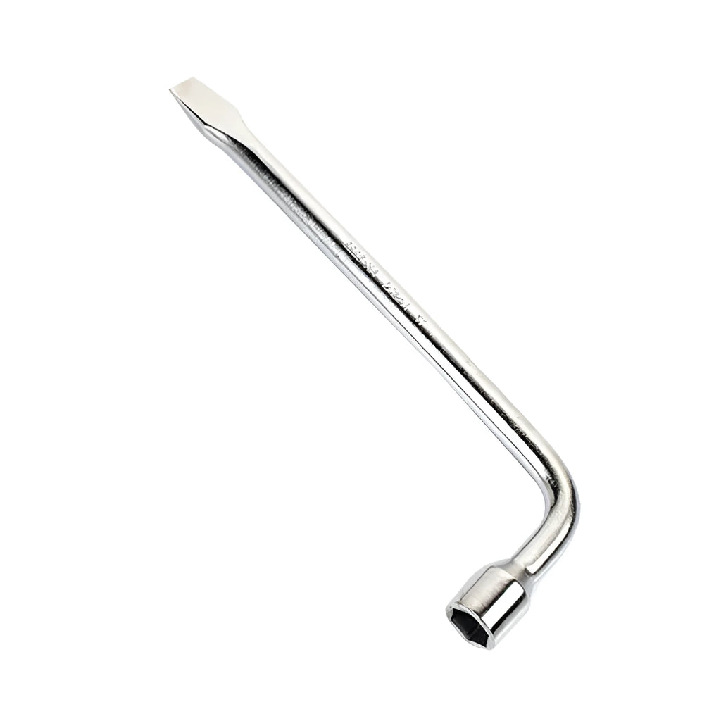 A 19mm L-shaped socket wrench tool made from dark CR-V steel.