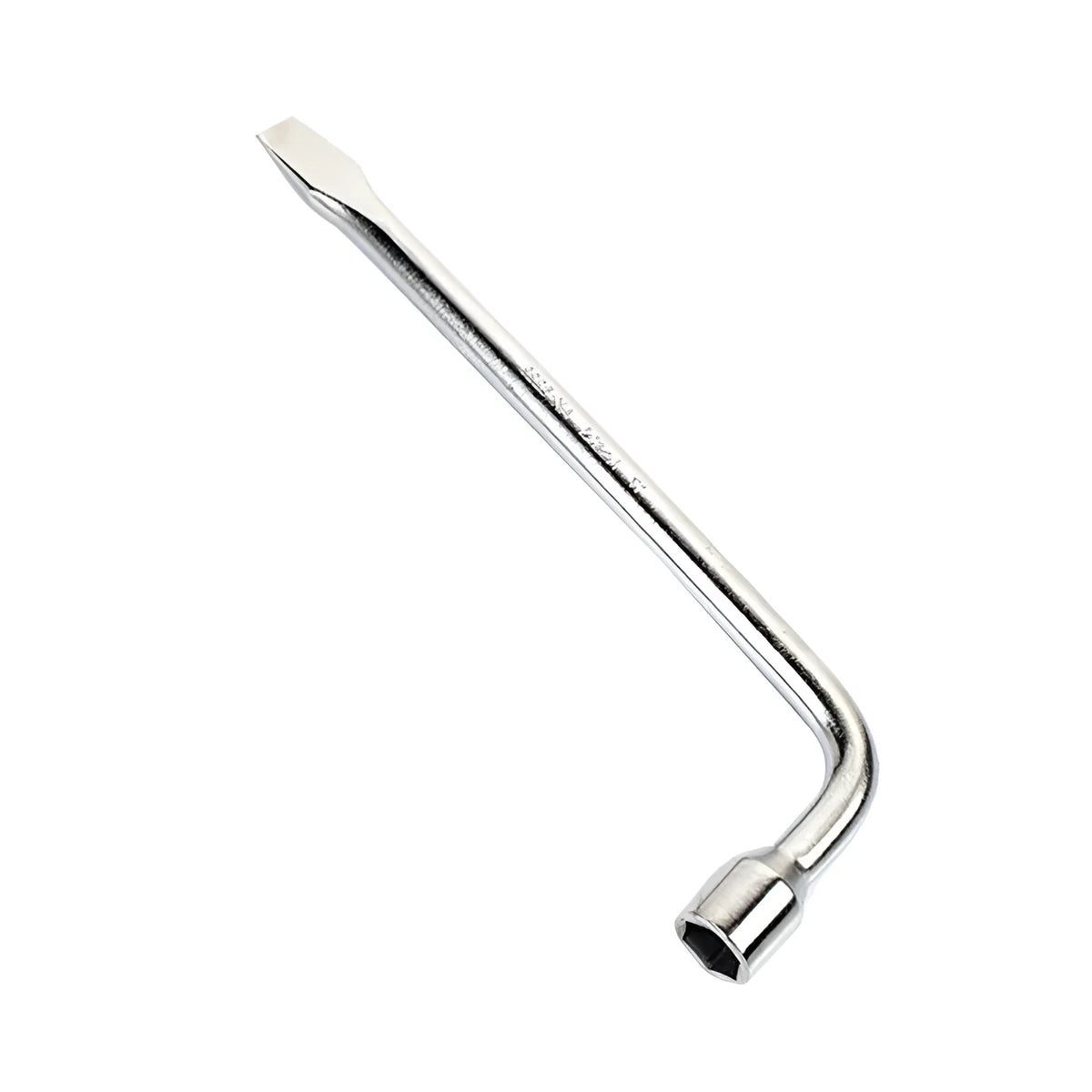 A 19mm L-shaped socket wrench tool made from dark CR-V steel.