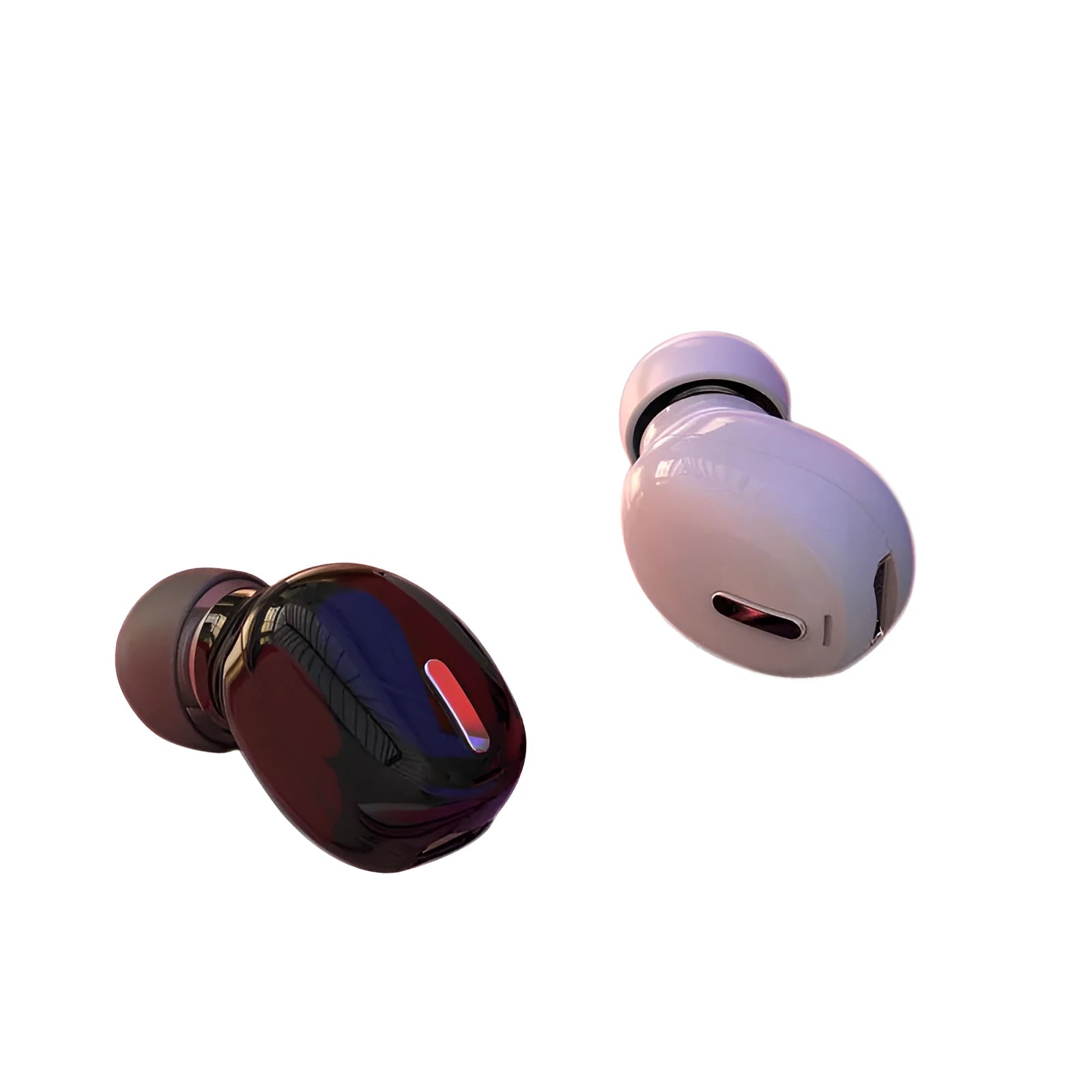 X9 mini single-ear Bluetooth headset in black or white, shown with optional protective case.