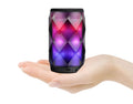 Black crystal diamond-cut Coca-Cola can shaped Bluetooth speaker lantern with colourful starry sky lighting.