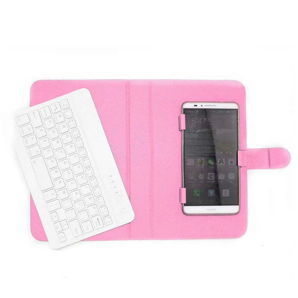 Wireless Bluetooth keyboard case with 7-inch keyboard in protective cover for tablets and mobile phones