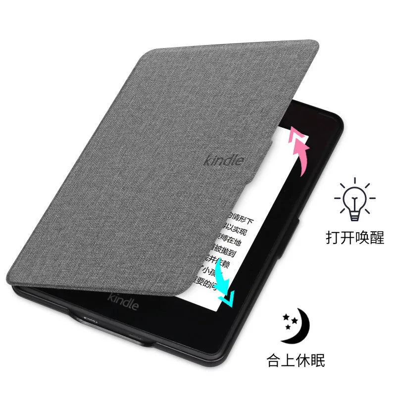 Magnetic leather case for Kindle Paperwhite in multiple colours with hard shell protection