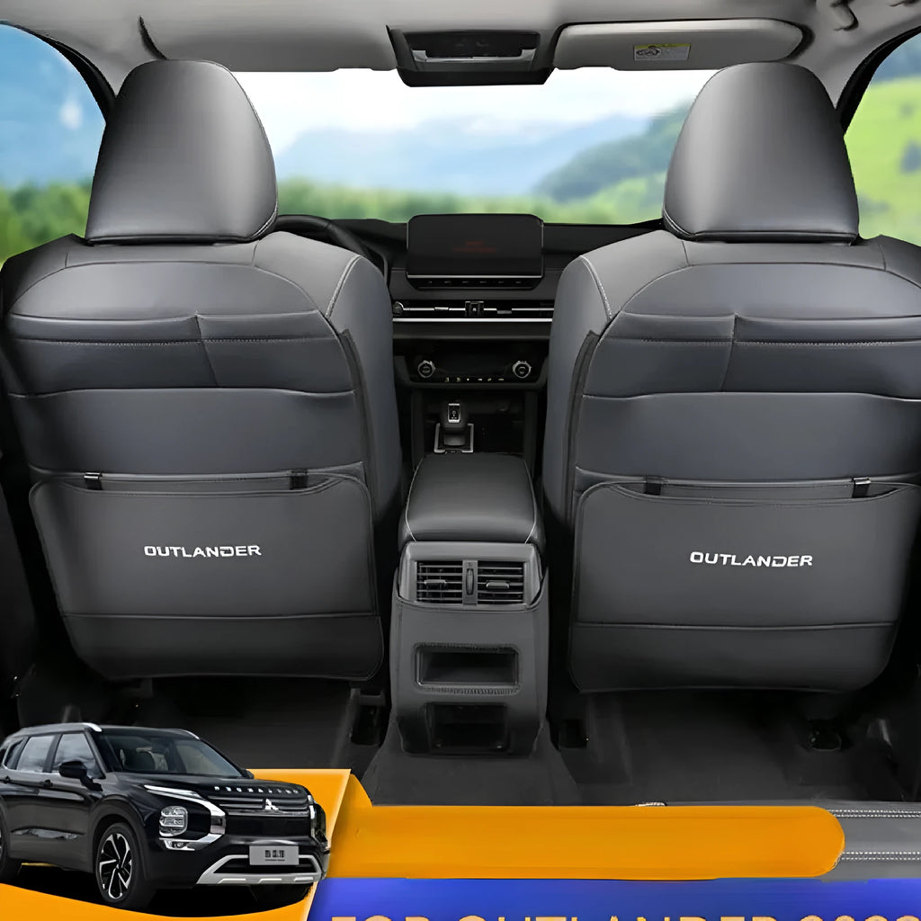 2023 Mitsubishi Outlander leather anti-kick pad set of 3 pieces for seat armrest and footwell protection
