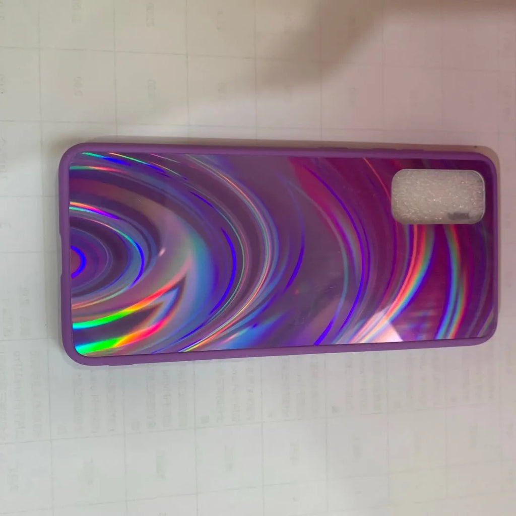 Marble shockproof silicone phone case for Samsung Galaxy in multiple colour options showing front and back view.
