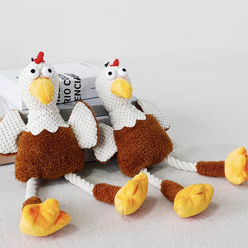 White nylon pet chew toy for dogs to relieve boredom and train puppies