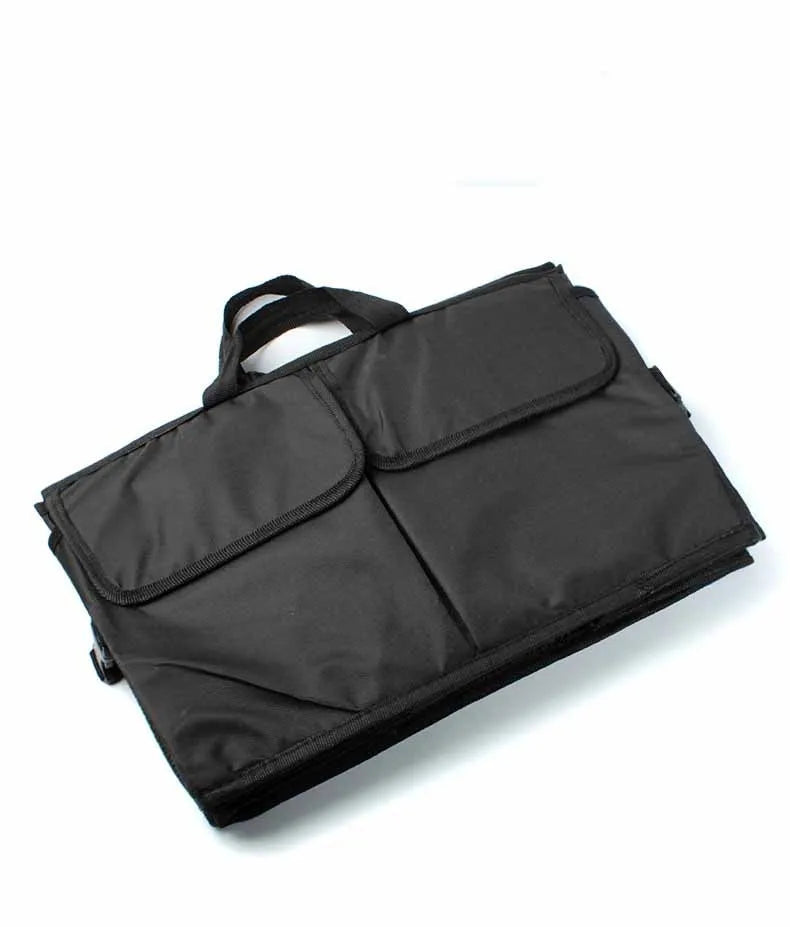 Black Oxford cloth folding storage box for large bags and cars, 560 x 400 x 260mm, 2000L