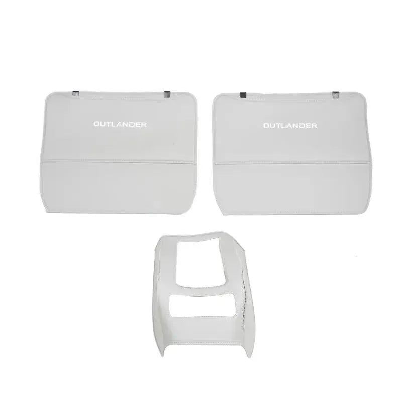 2023 Mitsubishi Outlander leather anti-kick pad set of 3 pieces for seat armrest and footwell protection