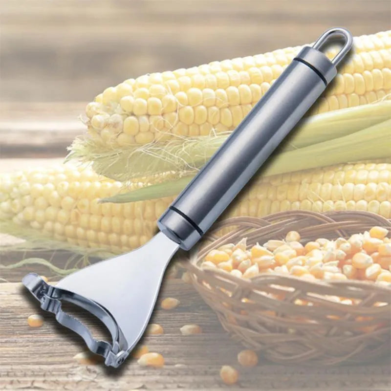 Stainless steel corn planer measuring 18cm with 75g weight for kitchen use