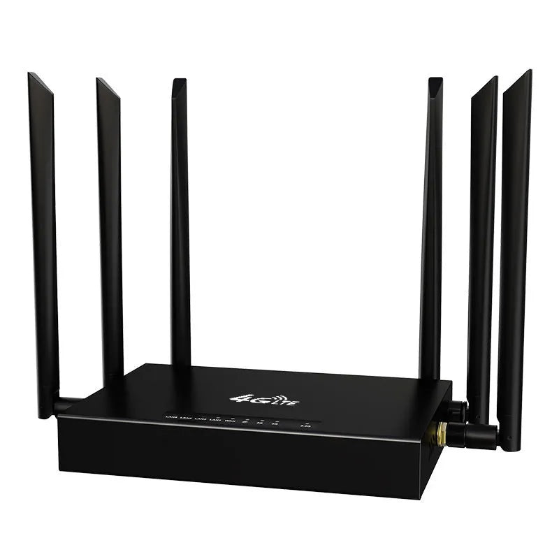 Industrial metal 4G router with dual power options and optional twin antennas