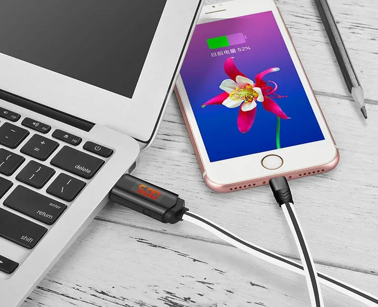 1m fast charging data cable with Micro USB, 8PIN, and Type-C options in red or white
