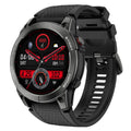 S53 Outdoor GPS Sports Call Smart Watch with black silicone band and 1.43-inch screen