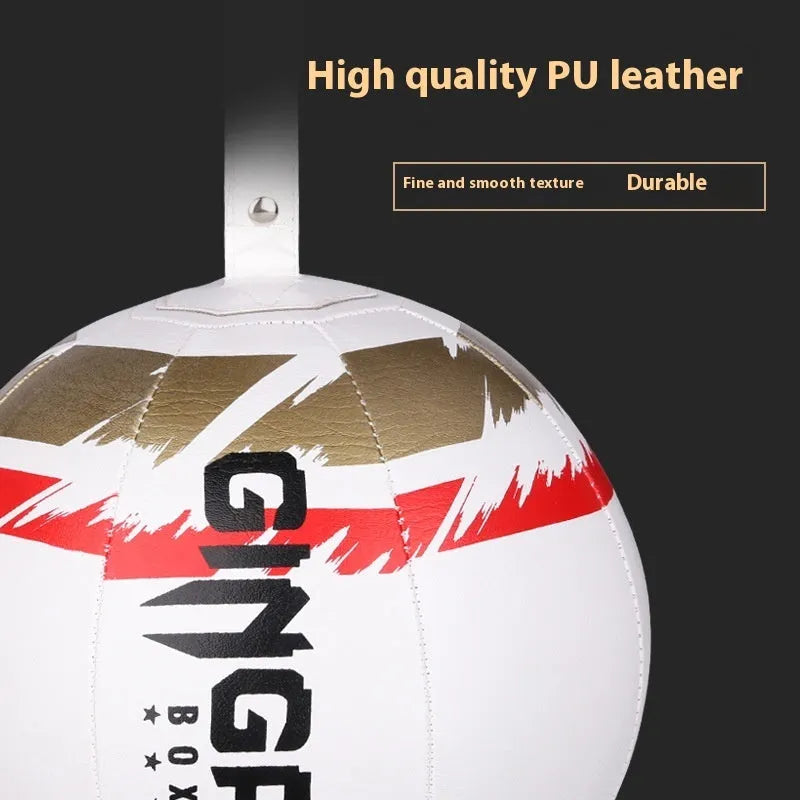Hanging boxing speed ball training equipment with adjustable height system in black, black and green, or white colour options
