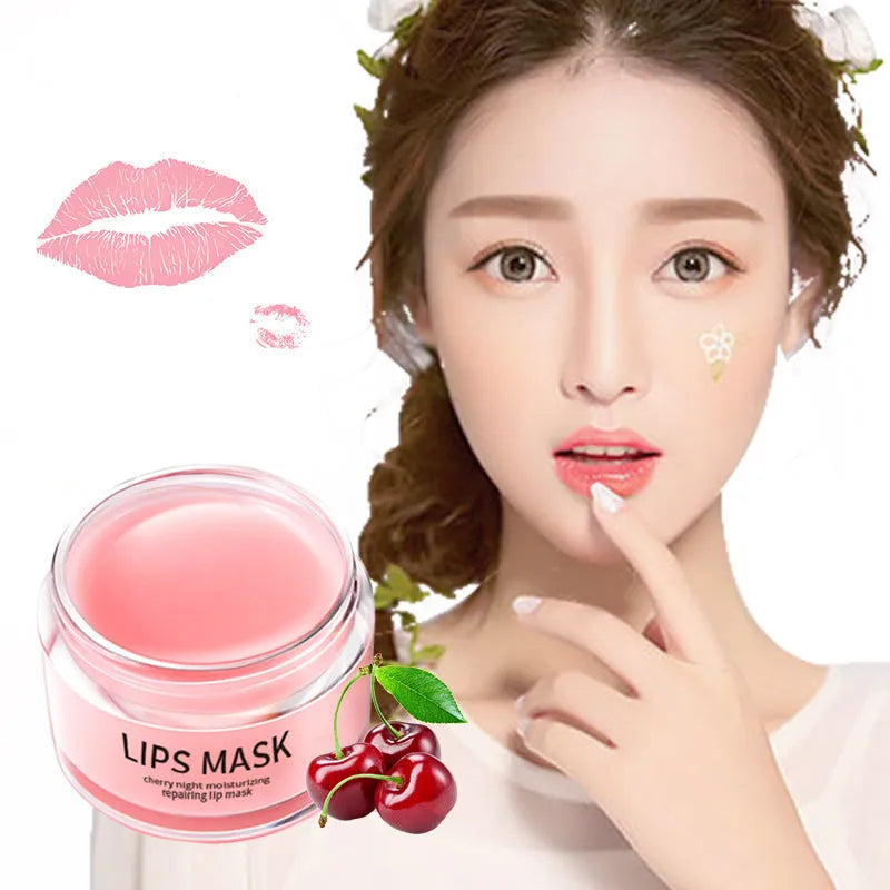 Boxed 20-30g lip mask skincare product for moisturising and nourishing dry lips.