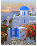 DIY digital oil painting kit for 40x50 cm blue ocean scenery canvas art