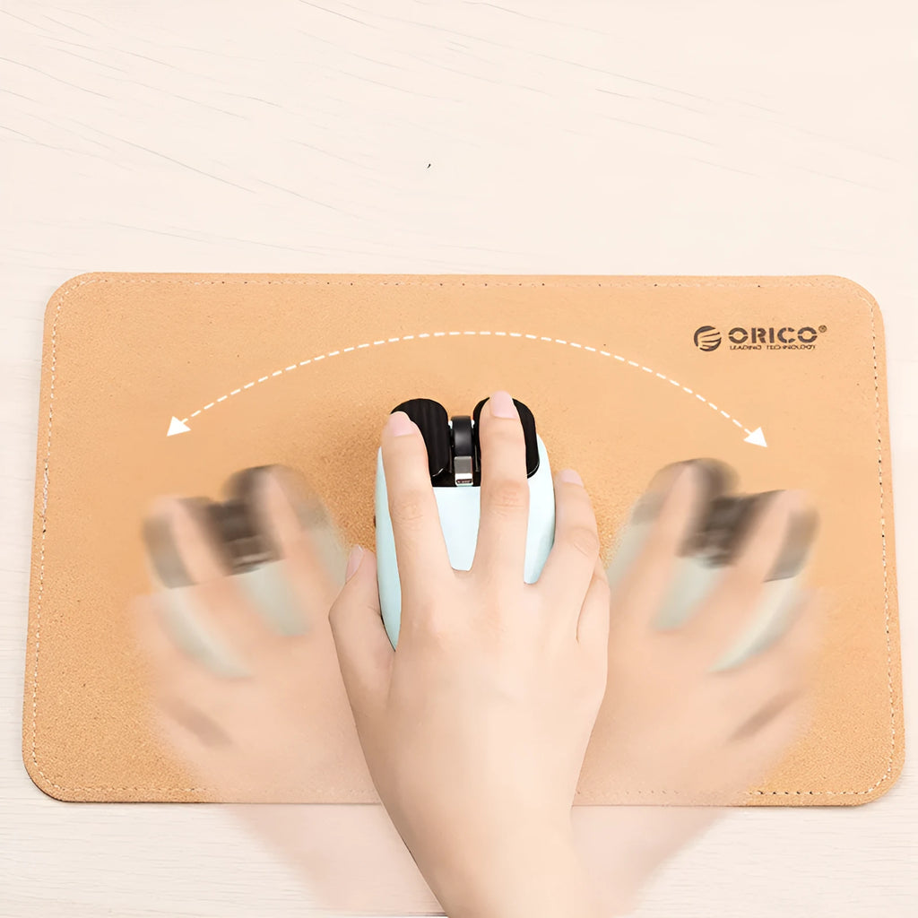 Cork mouse pad in log and brown cork, 200x300mm, 300x600mm, and 400x800mm desk mat sizes