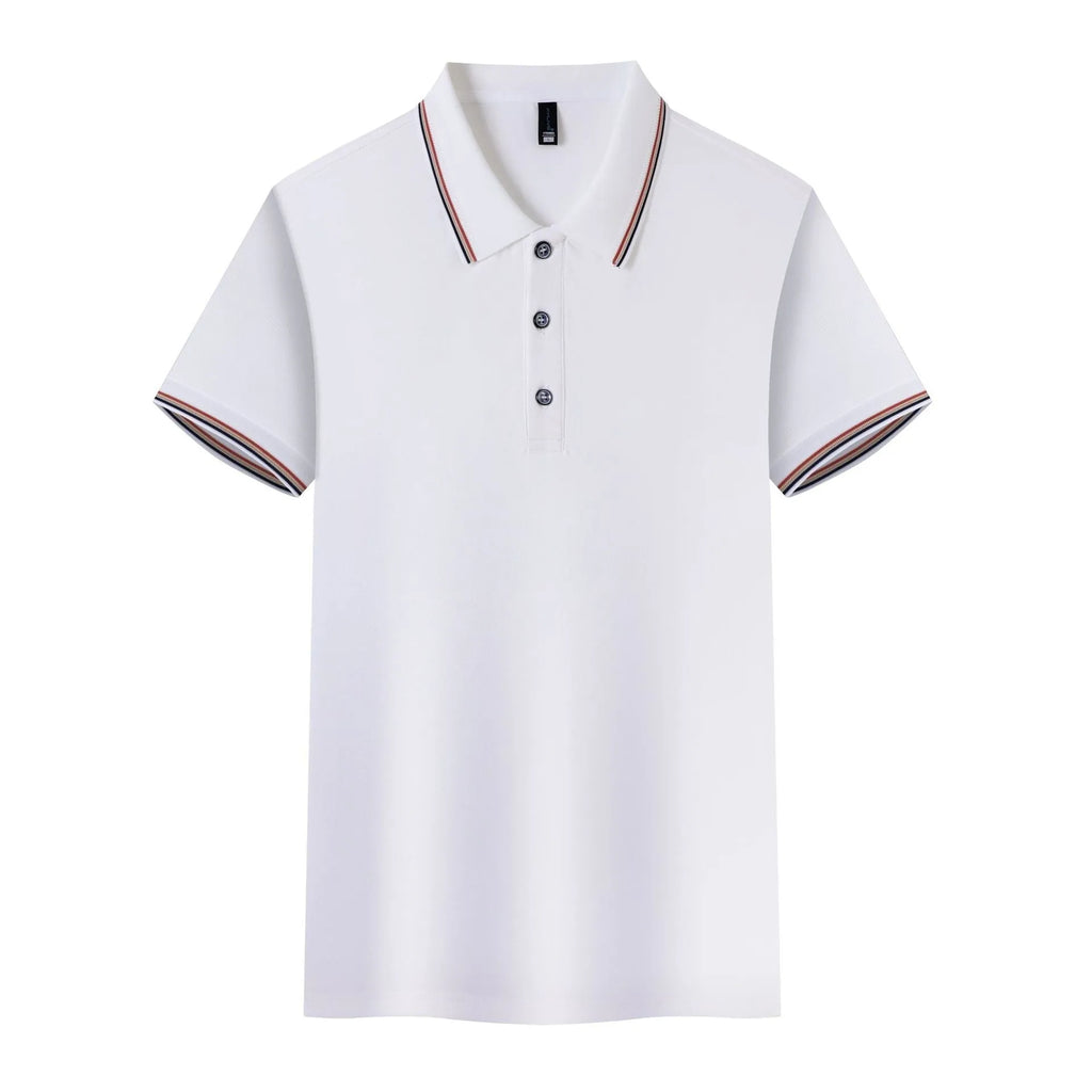 Men's ice silk polo shirt in multiple colours with copper ammonia fibre construction