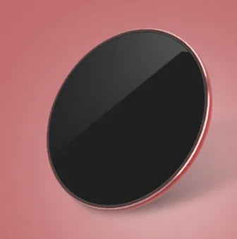 Ultra-thin aluminium alloy wireless charger in four metallic colour options