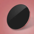Ultra-thin aluminium alloy wireless charger in four metallic colour options