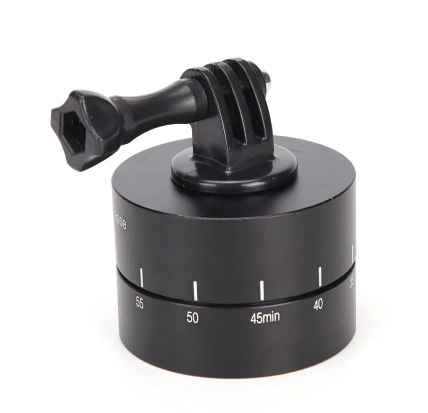 Lapse 360 degree auto rotate camera tripod head base for GoPro SLR iPhone compatibility