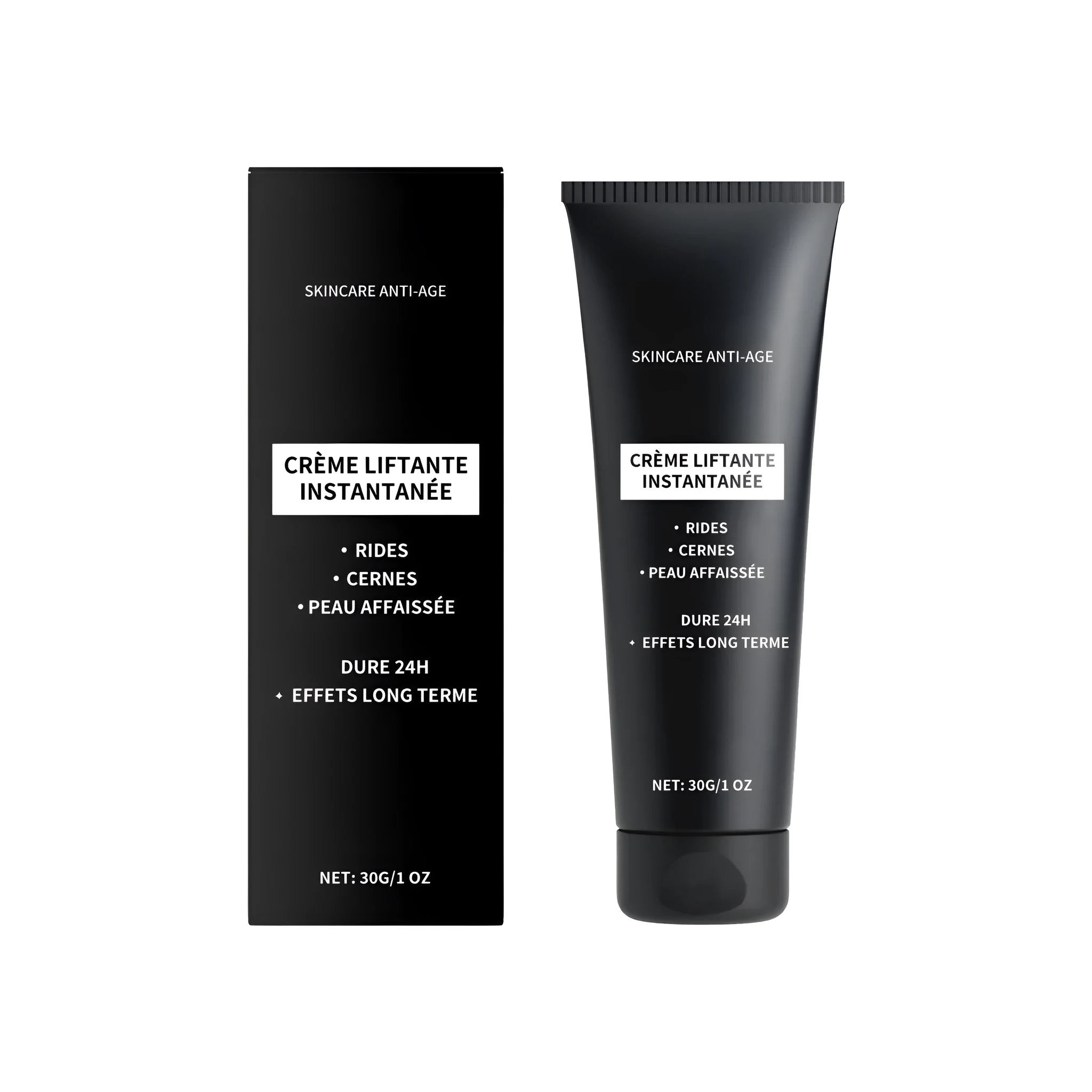 A 30g jar of anti wrinkle and firming cream with hyaluronic acid and vitamin E.