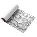 Creative painting book with 200mm acid-free pages in acid tour colour, showing flat-open binding