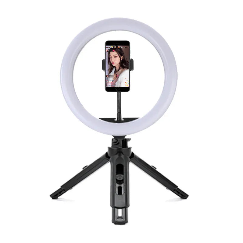 10-inch smartphone ring light with metal bracket for photography and video