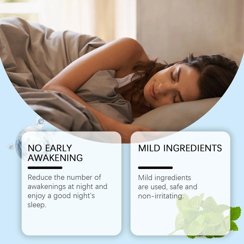 50ml bottle of sleep support oral drops with a dropper on a white background.