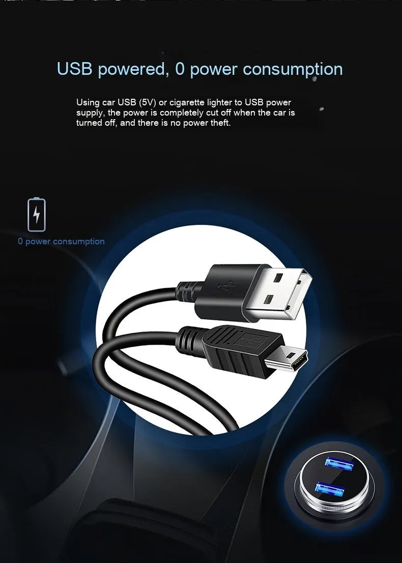 Black universal head-up display car GPS projector unit with USB cable