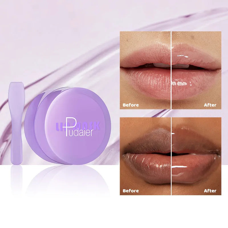 Lip balm with scraper for exfoliation, 10ml capacity, 3-year shelf life for moisturising and cutin softening
