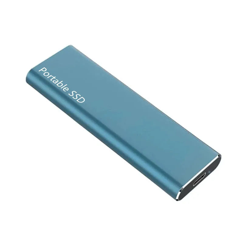Red interface mobile SSD with metal shell showing ultra-thin design and 10TB capacity label