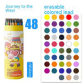 Zhenglin Sports Series colouring pencils for children in a set of 24 colours with a paper barrel.