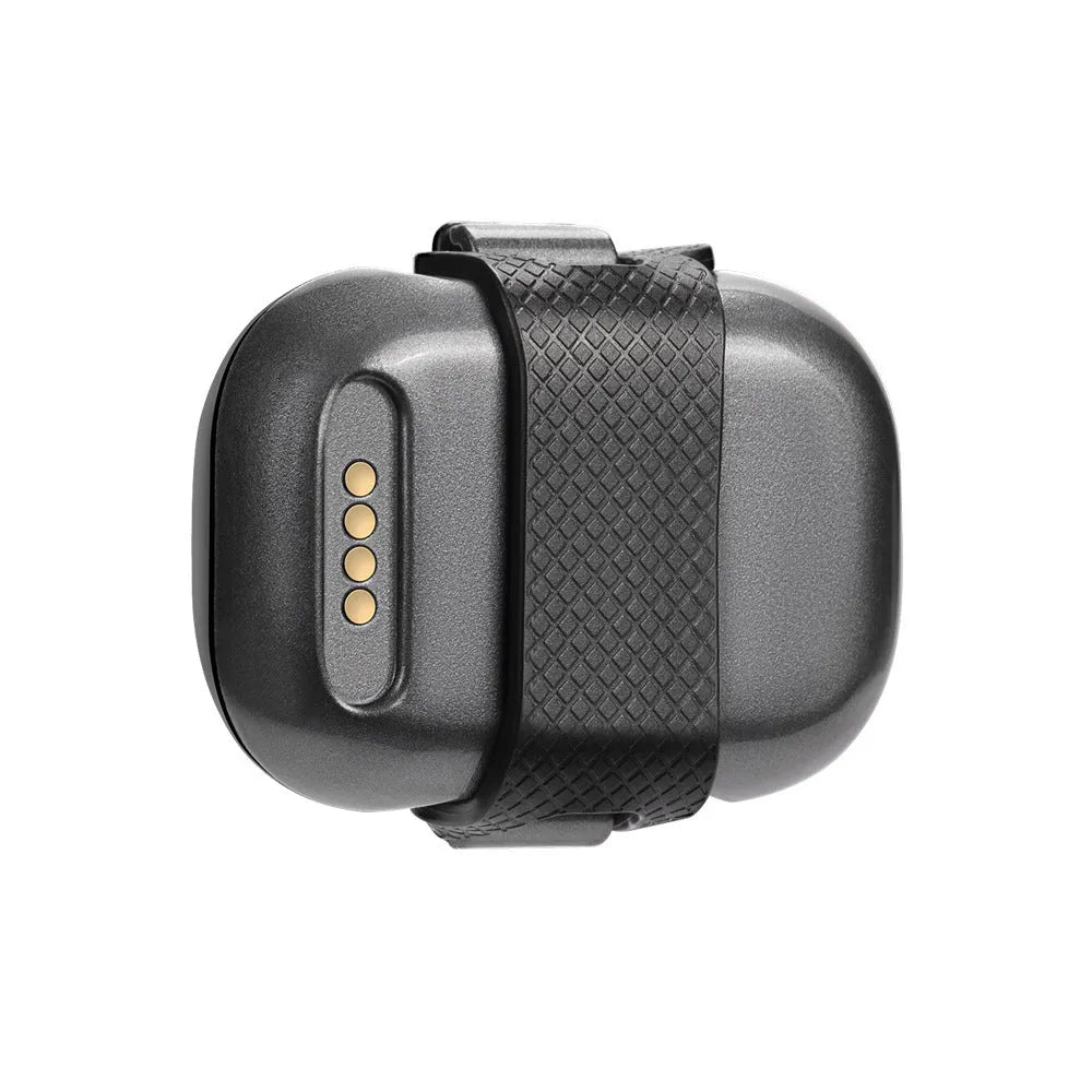 Black Pet GF-07 GPS locator device with hanging rope attachment for pet collars