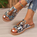 Women's tassel flat sandals in first layer cowhide with fish mouth toe, Roman style, shown in wine red